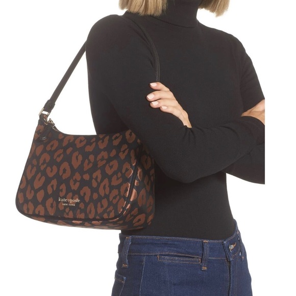 NWT Kate Spade leopard shoulder bag - Picture 2 of 3